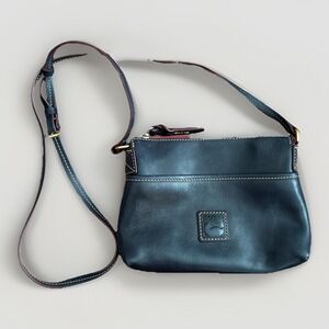 Dooney‎ & Bourke Florentine Ginger Crossbody Black Leather Purse Shoulder Bag